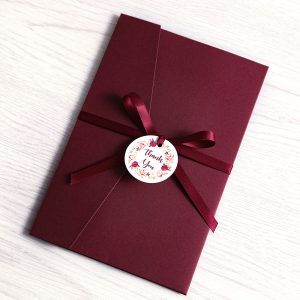 Bright Burgundy Modern Invitation Card - Invitationcards